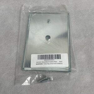 GA110 GlassAlike Mirrored TV Cable Switch Plate Wall Cover NIP